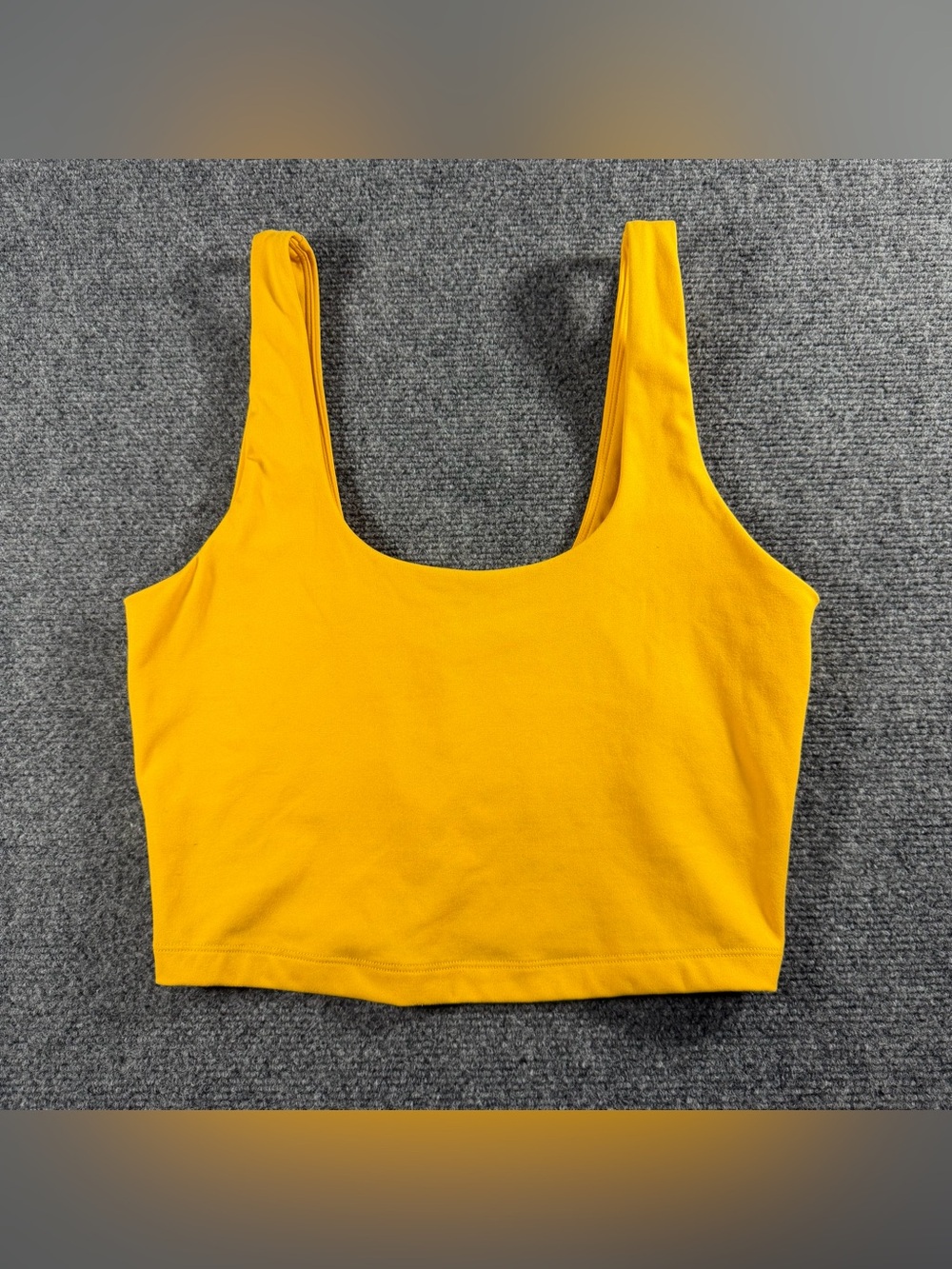 Spiritual Gangster Sports Bra Crop Top Mustard Yellow Size Small